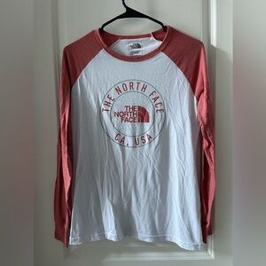 The North Face Red and White Women's Top